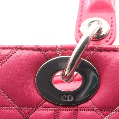ディオール LADY DIOR レザー2wayハンドバッグ