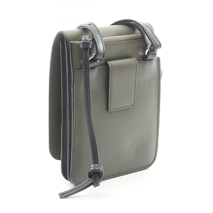 ロエベ GUSSET FLAT CROSSBODY レザーショルダーバッグ