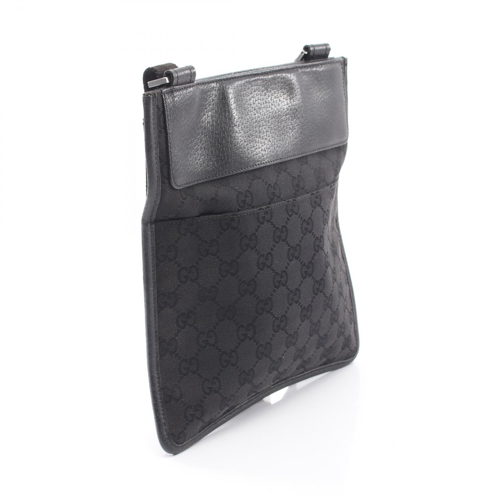 グッチ GGキャンバス レザーショルダーバッグ