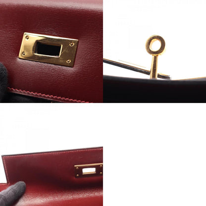エルメス ケリー28 トワルアッシュ ボックスカーフ
