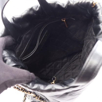 シャネル シャネル22 レザーリュックサック