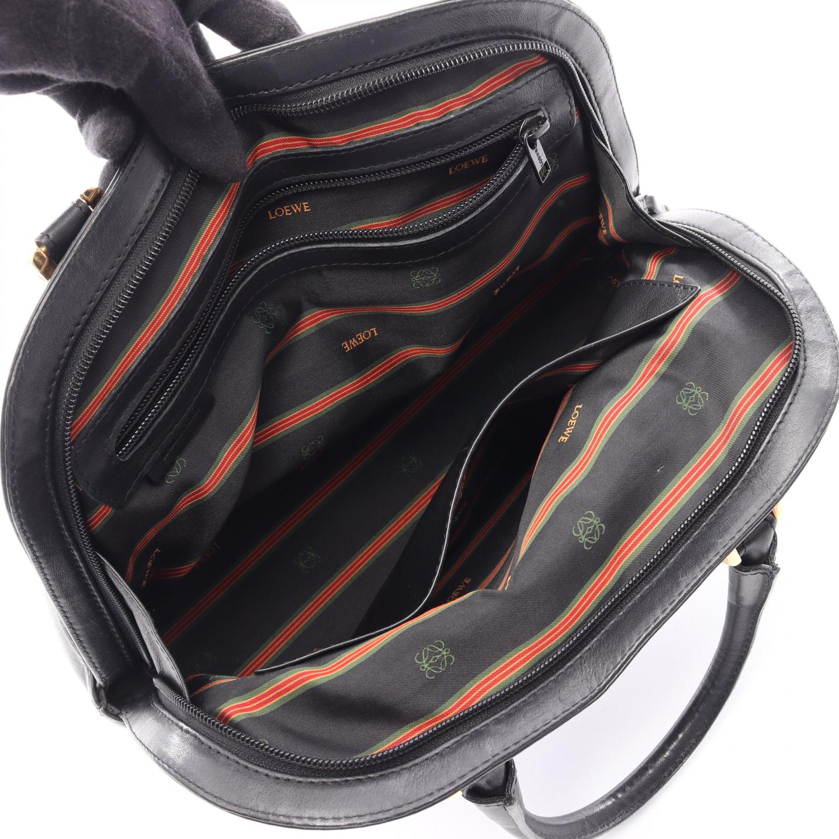 ロエベ アナグラム レザー2WAYハンドバッグ