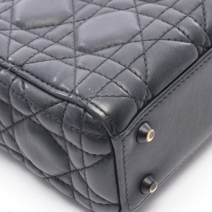 クリスチャンディオール LADY DIOR レザー ミニハンドバッグ