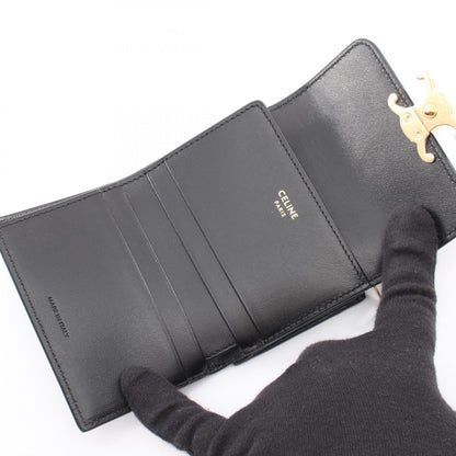 セリーヌ コンパクトウォレット トリオンフ レザー三つ折り財布