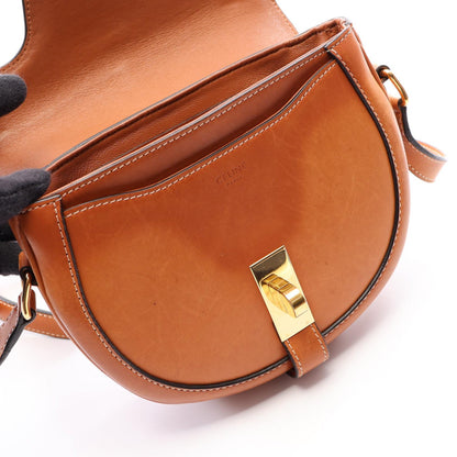 セリーヌ Small Besace 16 レザーショルダーバッグ