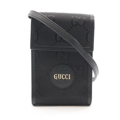 グッチ オフザグリッド ナイロンレザーショルダーバッグ