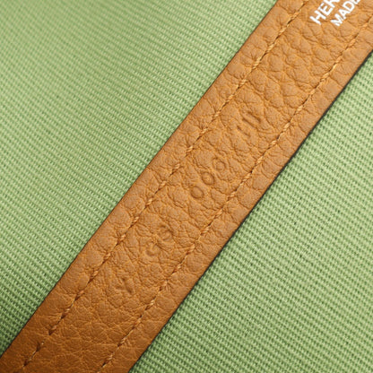 エルメス ガーデンパーティPM レザーキャンバス トートバッグ