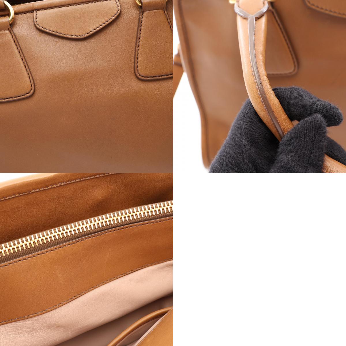 プラダ CITY CALF レザー2wayハンドバッグ