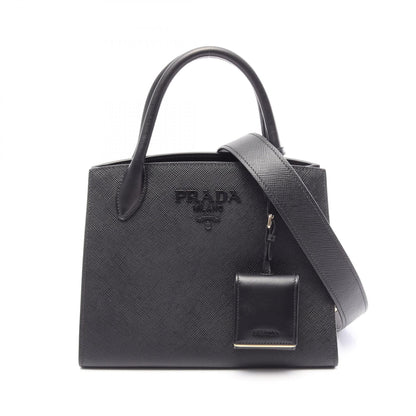 プラダ SAFFIANO CUIR C モノクローム 2wayハンドバッグ