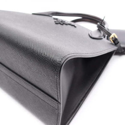 プラダ SAFFIANO CUIR C モノクローム 2wayハンドバッグ