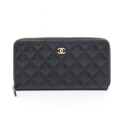 シャネル クラシックロングジップウォレット レザー長財布
