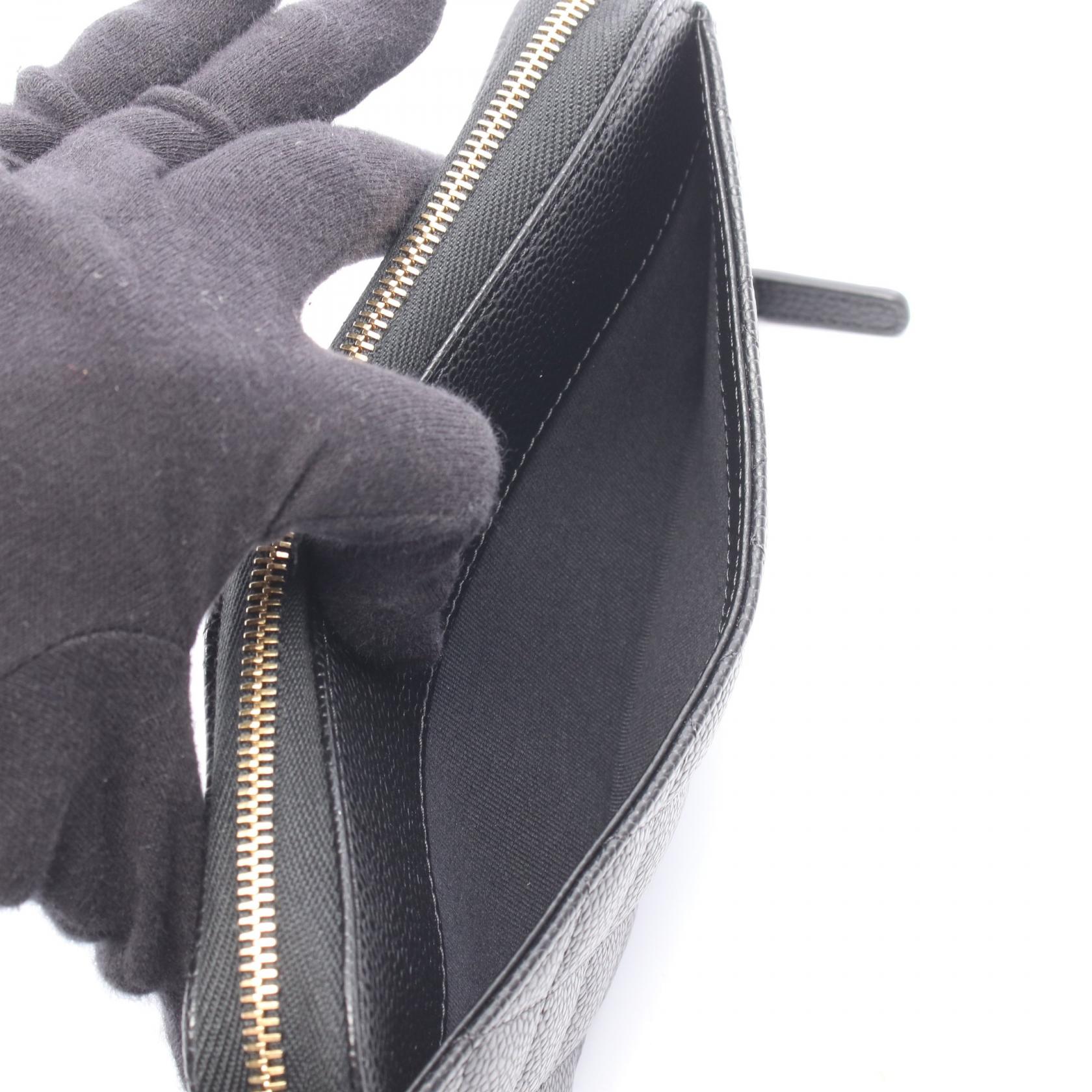 シャネル クラシックロングジップウォレット レザー長財布