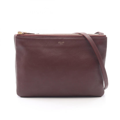 セリーヌ TRIO LARGE レザーショルダーバッグ