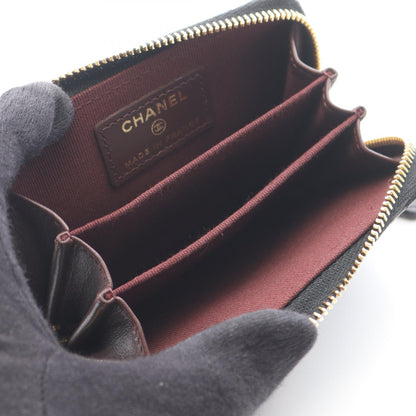 シャネル クラシック ジップ コインパース キャビアスキン 財布