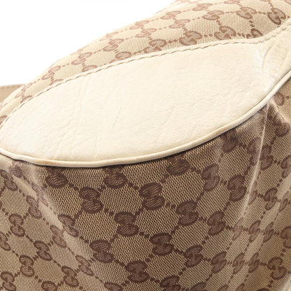 グッチ GGキャンバス レザー ショルダーバッグ