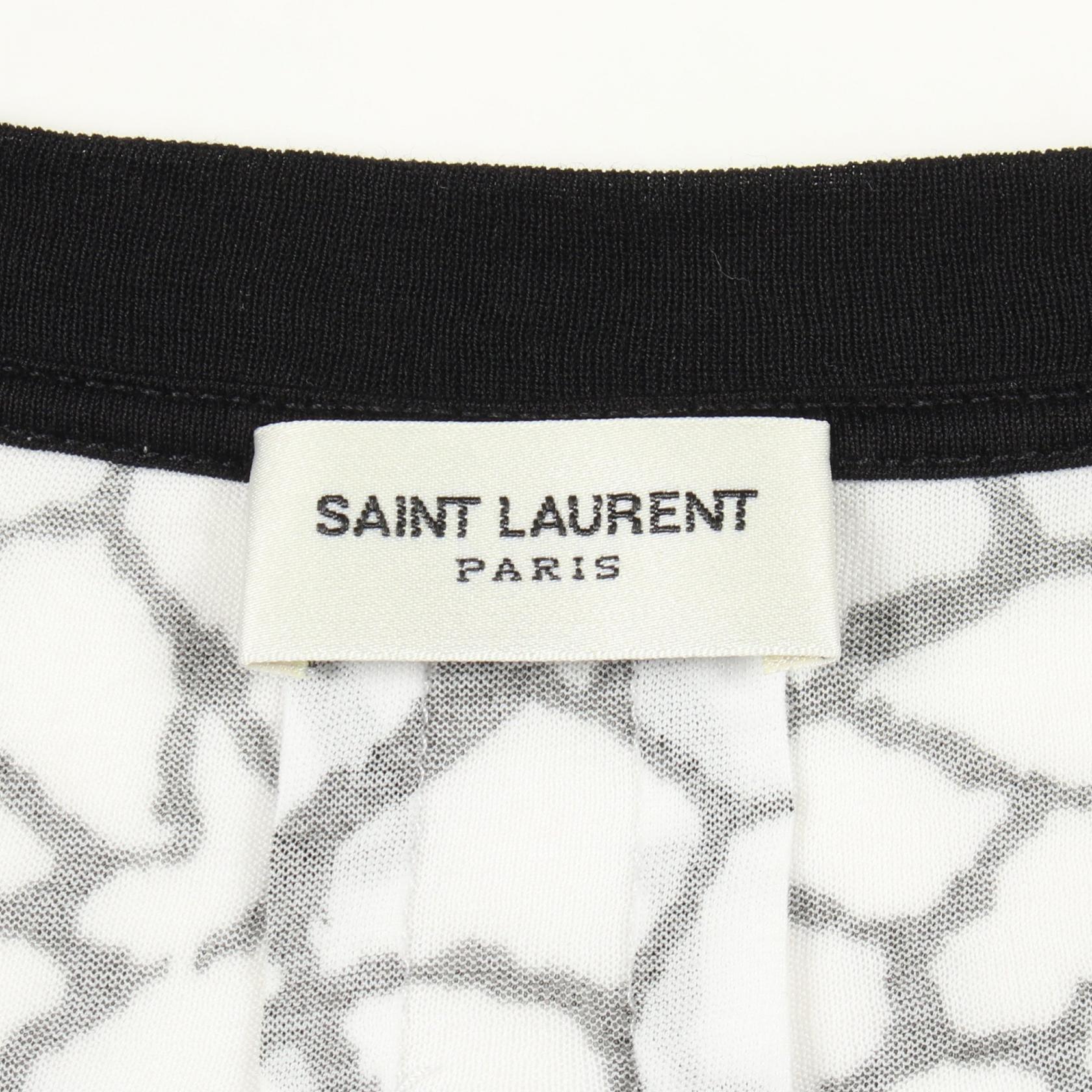 サンローランパリ コットン半袖Tシャツ