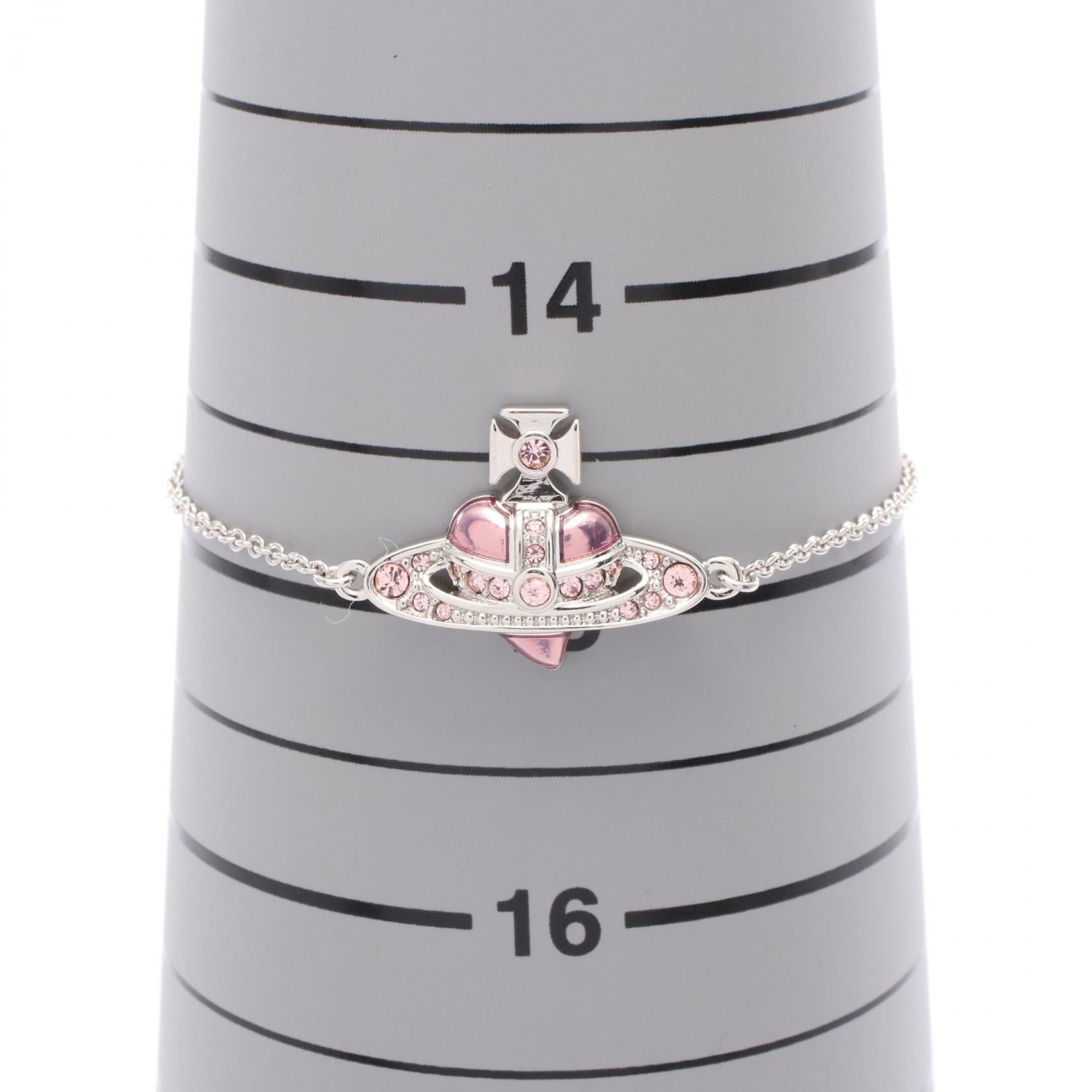 ヴィヴィアンウエストウッド NEW DIAMANTE HEART ステンレススチール ブレスレット