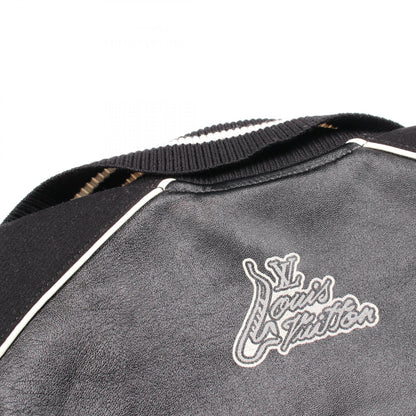 ルイヴィトン ロゴバーシティ レザーウールジャケット