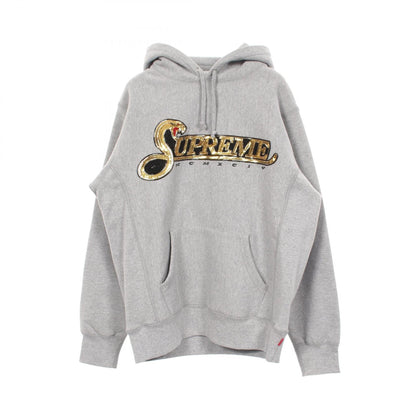 シュプリーム SEQUIN VIPER HOODED コットンパーカー