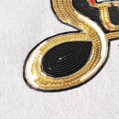 シュプリーム SEQUIN VIPER HOODED コットンパーカー