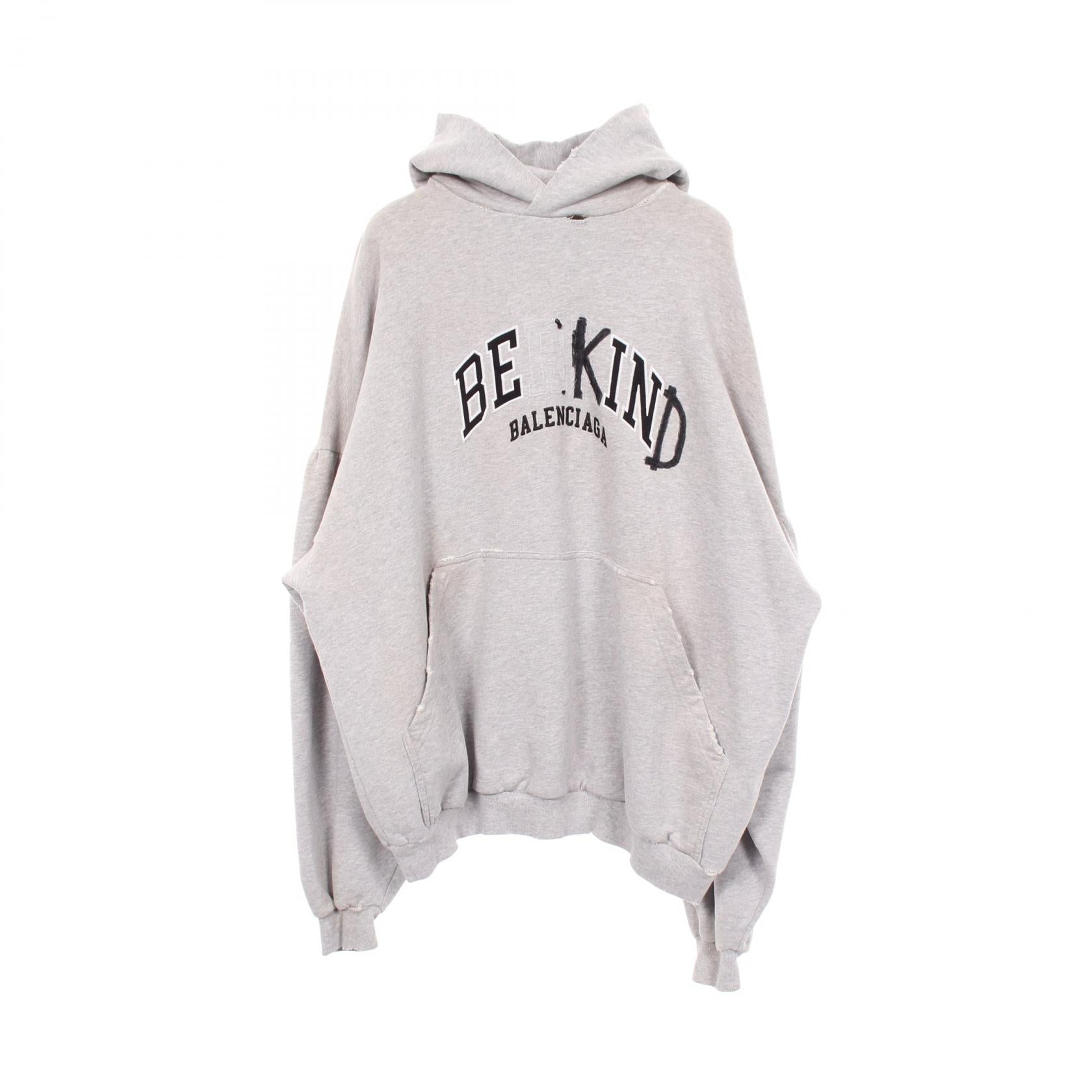 バレンシアガ ROUND HOODIE コットンパーカー