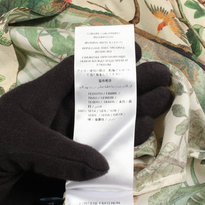 グッチ ボタニカル シルクシャツ