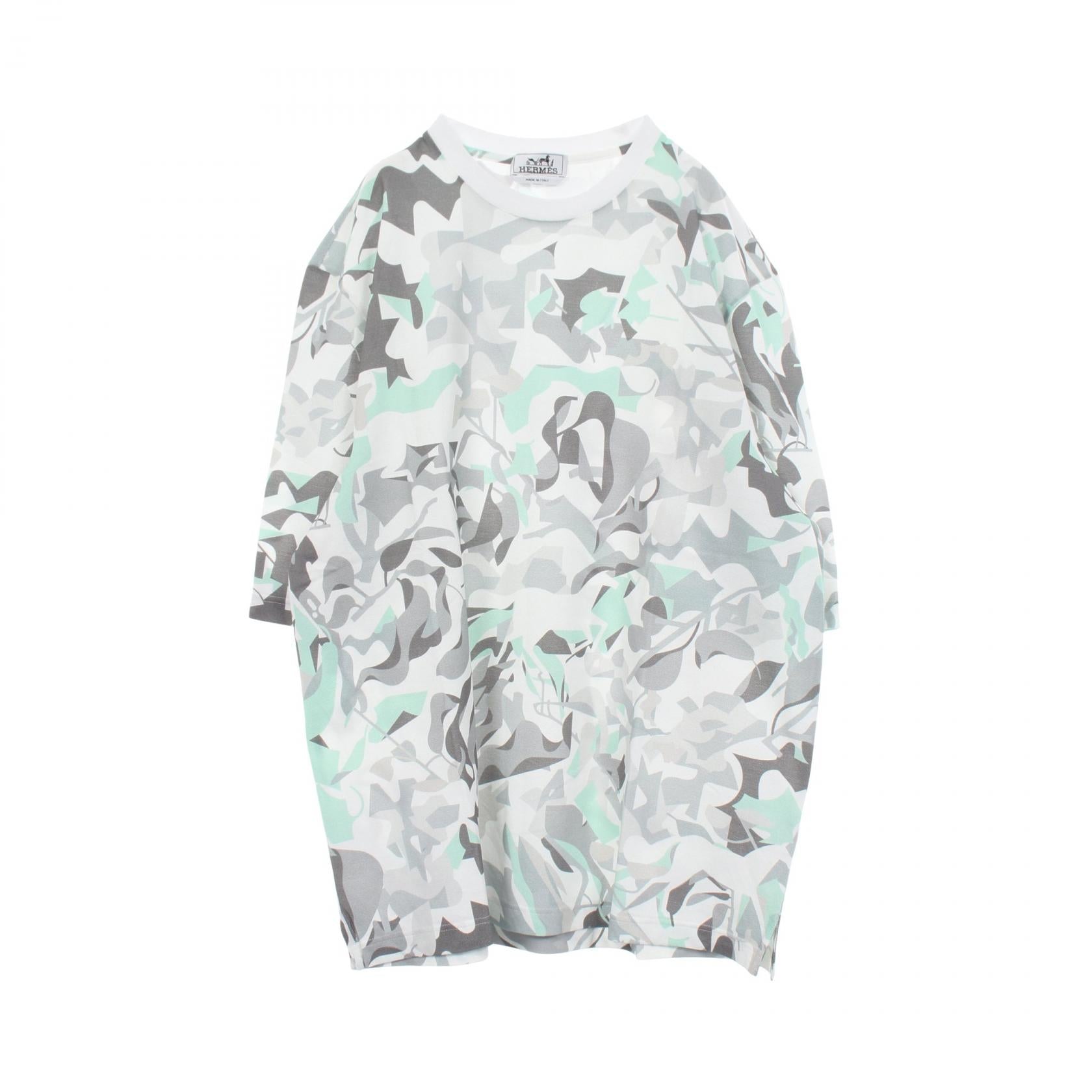 エルメス PUZZLE VEGETAL コットン 半袖Tシャツ