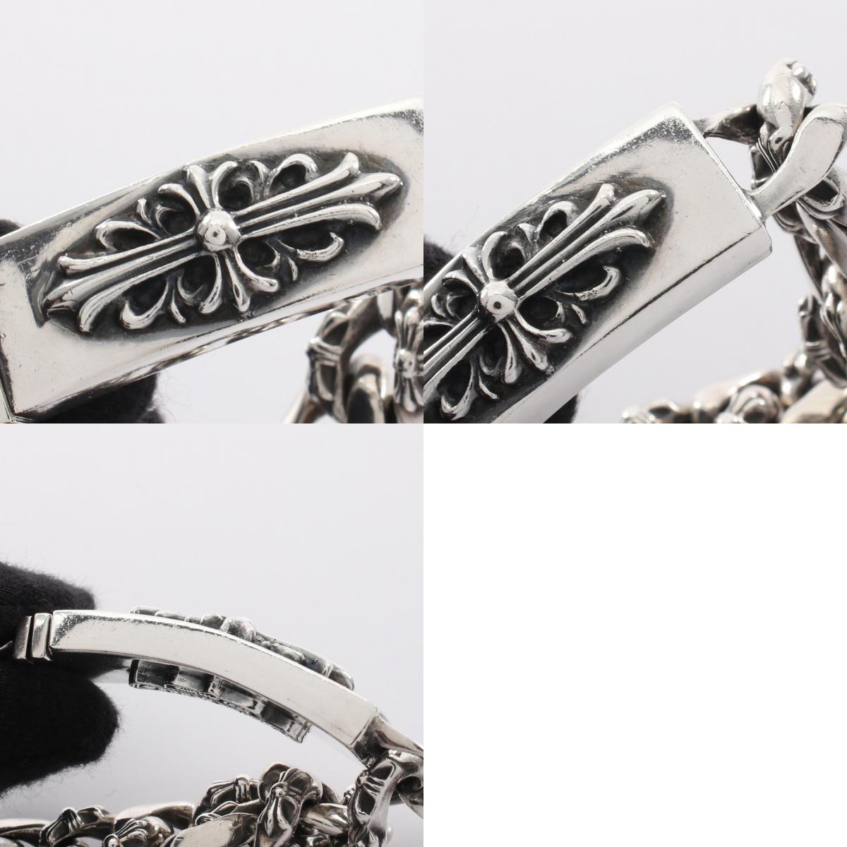 クロムハーツ フローラルクロスID ファンシーリンク シルバー925 ブレスレット