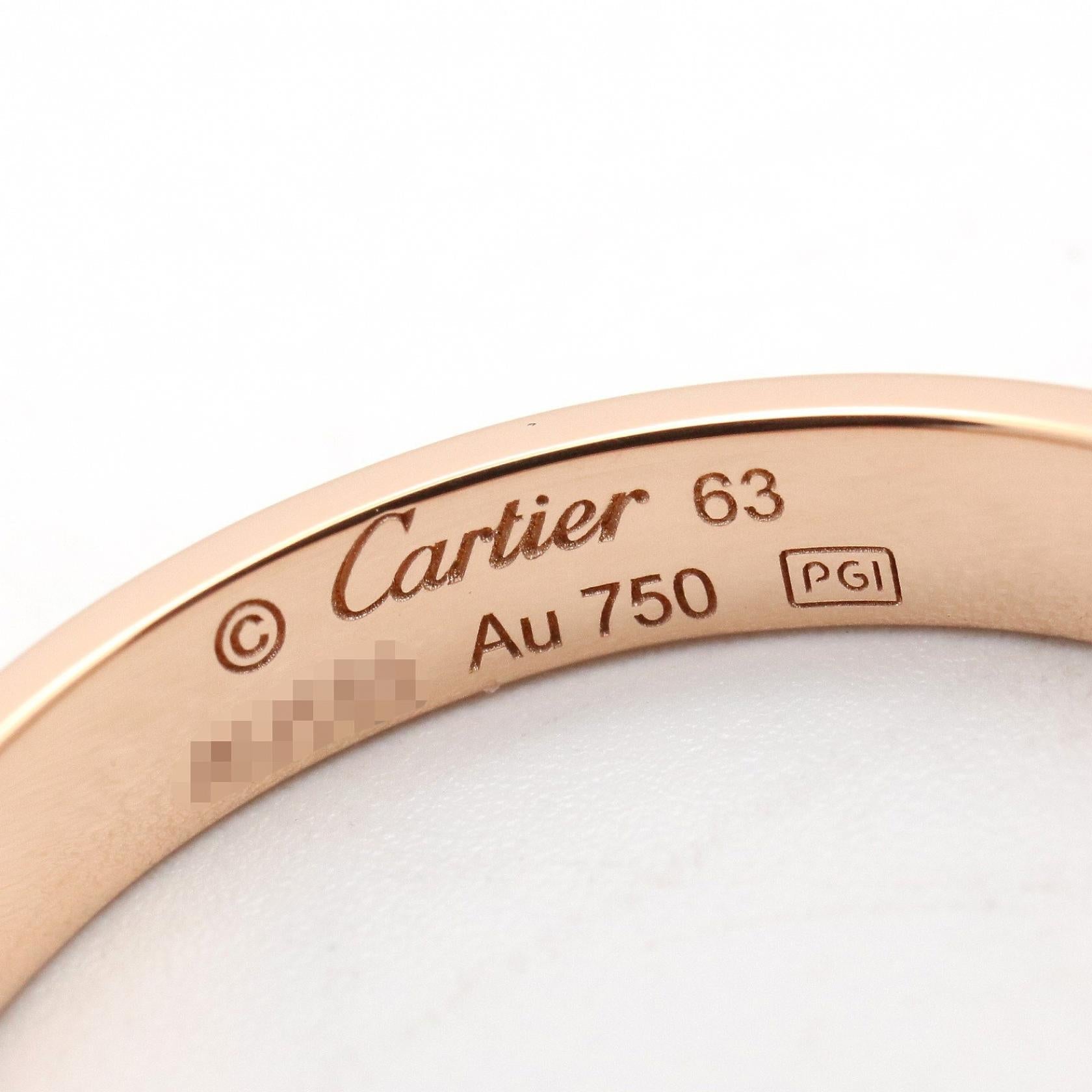 カルティエ ミニラブリング Au750 リング 22号