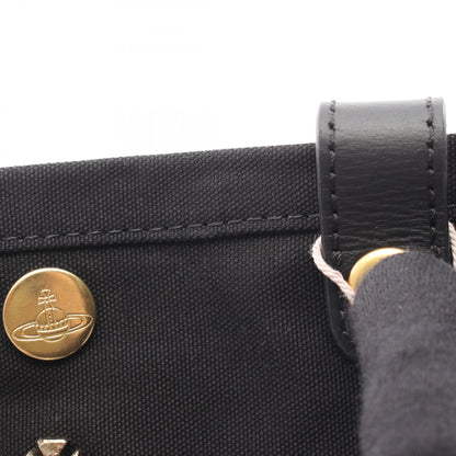 ヴィヴィアンウエストウッド UTILITY SMALL SHOPPER キャンバス レザー トートバッグ