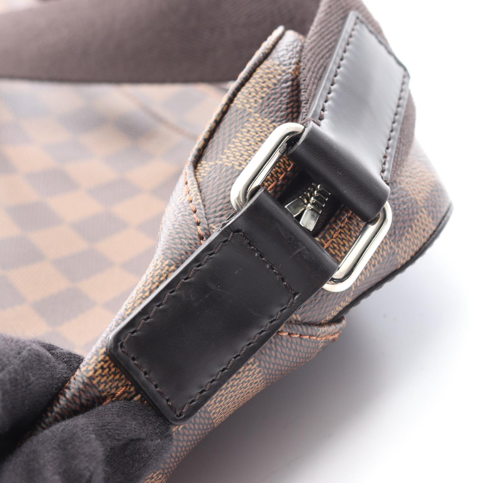 ルイヴィトン ジェイクメッセンジャーMM ダミエPVCコーティングキャンバス レザー ショルダーバッグ