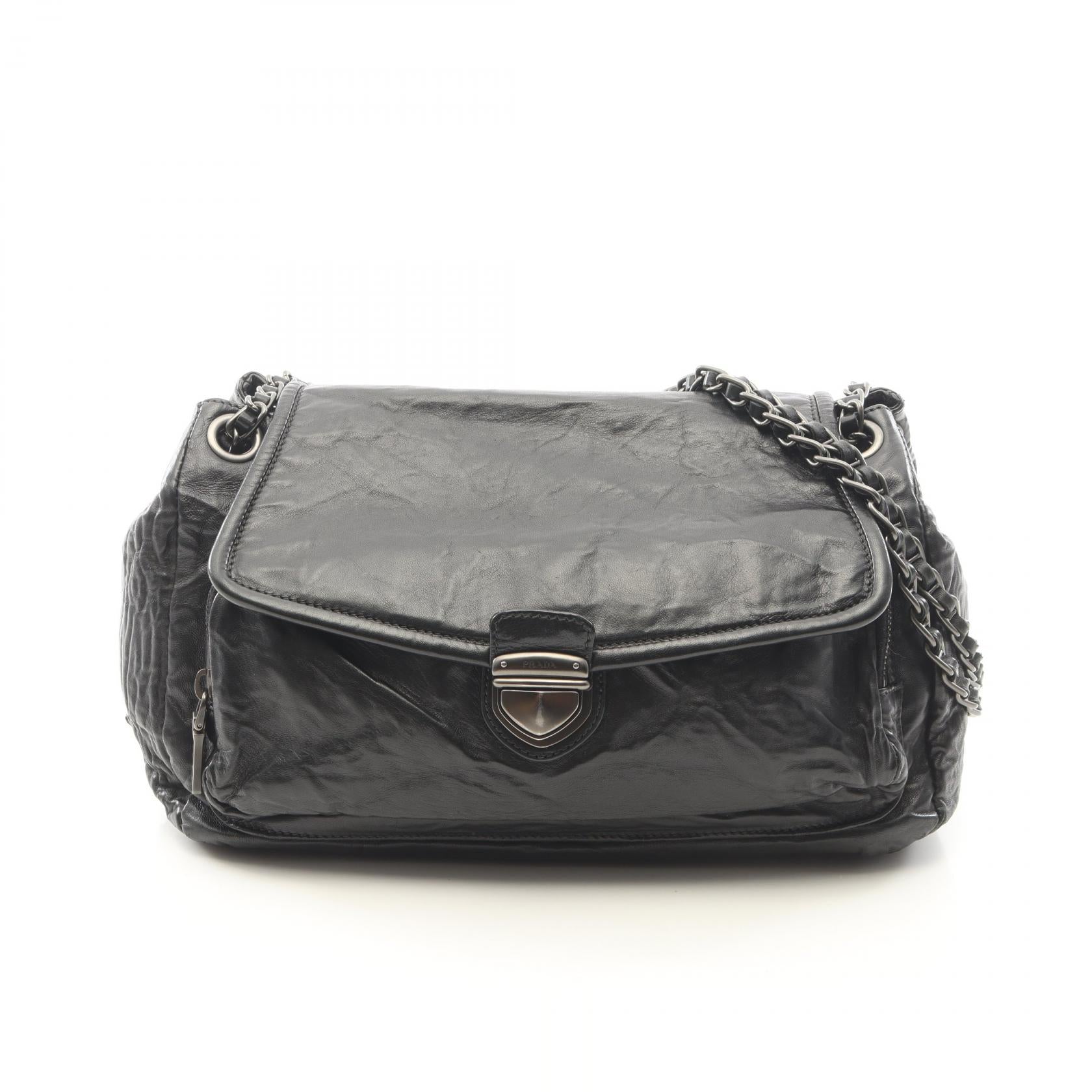 プラダ NAPPA ANTIQUE レザーショルダーバッグ