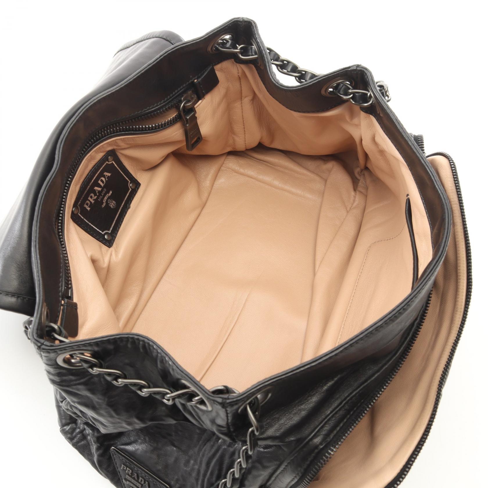 プラダ NAPPA ANTIQUE レザーショルダーバッグ