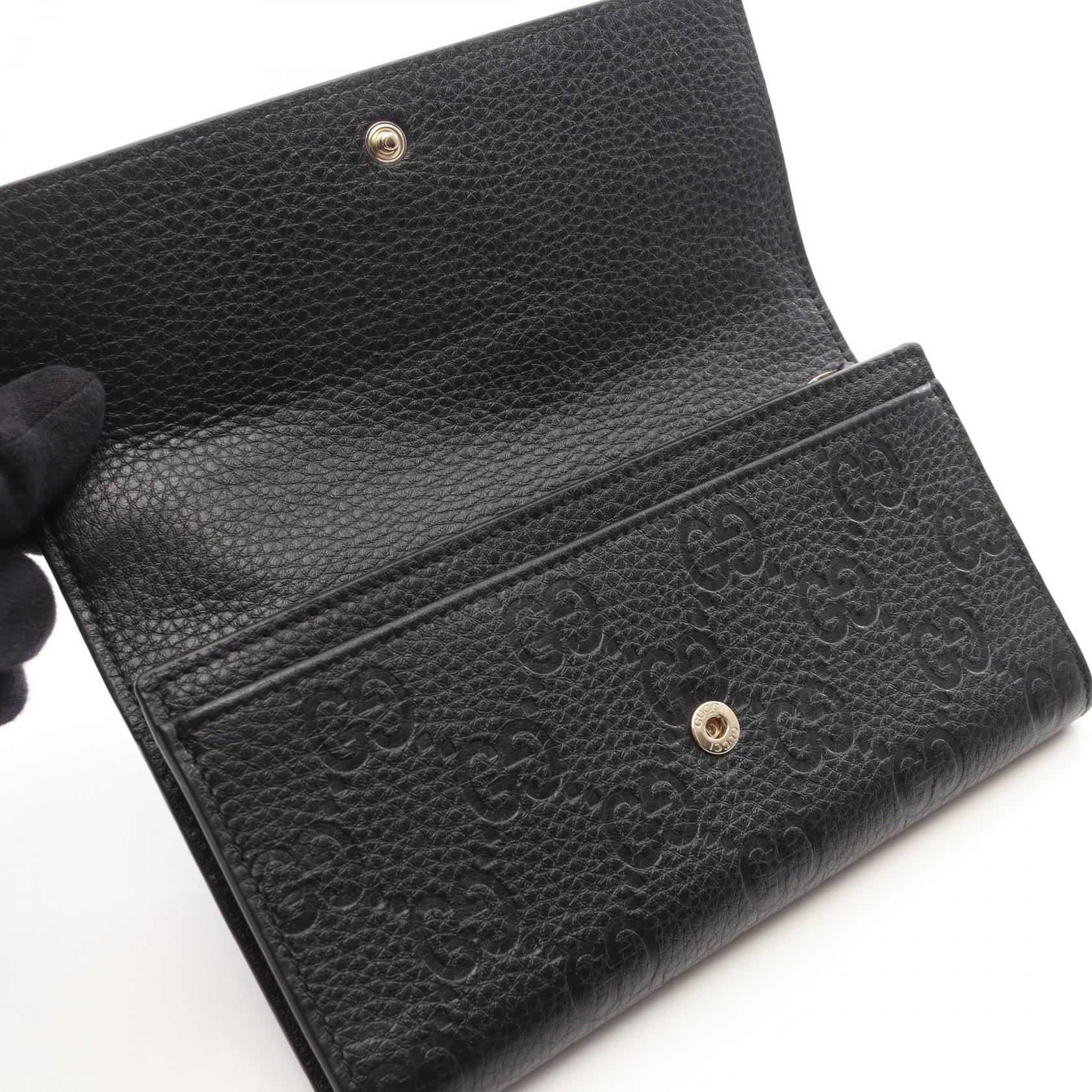 グッチ GGエンブレム レザー長財布