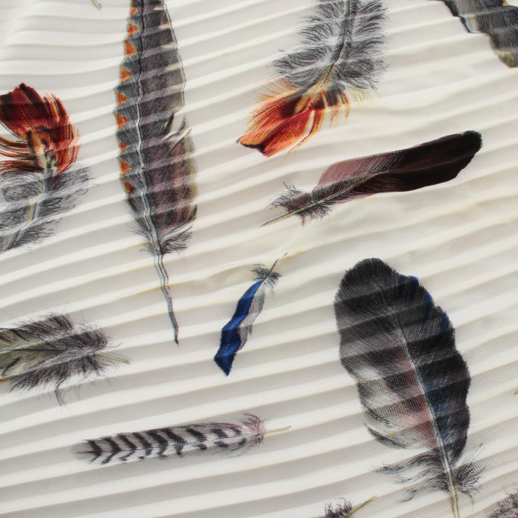 エルメス カレプリセ PLUMES シルクスカーフ