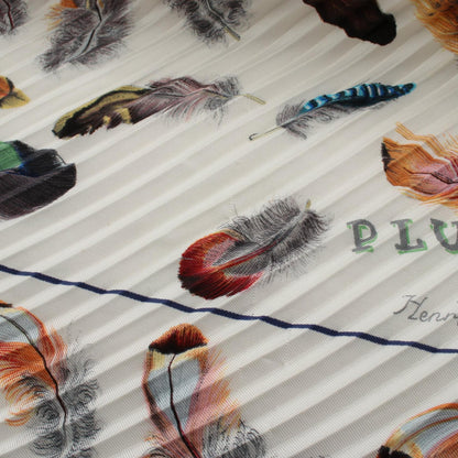 エルメス カレプリセ PLUMES シルクスカーフ