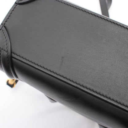 セリーヌ ラゲージナノショッパー レザー2wayハンドバッグ