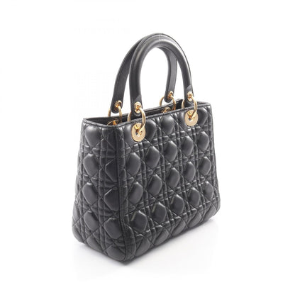 ディオール LADY DIOR レザー ハンドバッグ