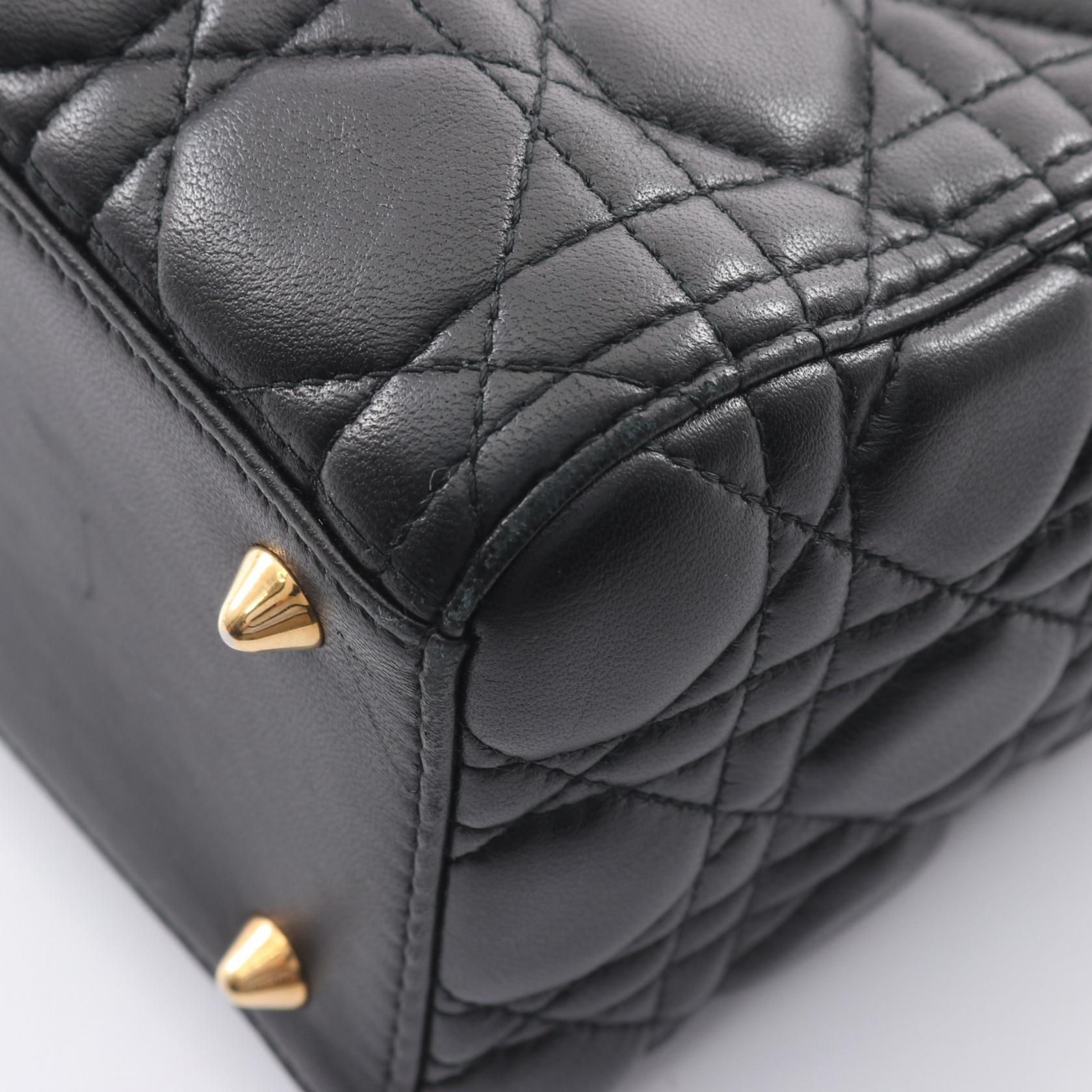 ディオール LADY DIOR レザー ハンドバッグ