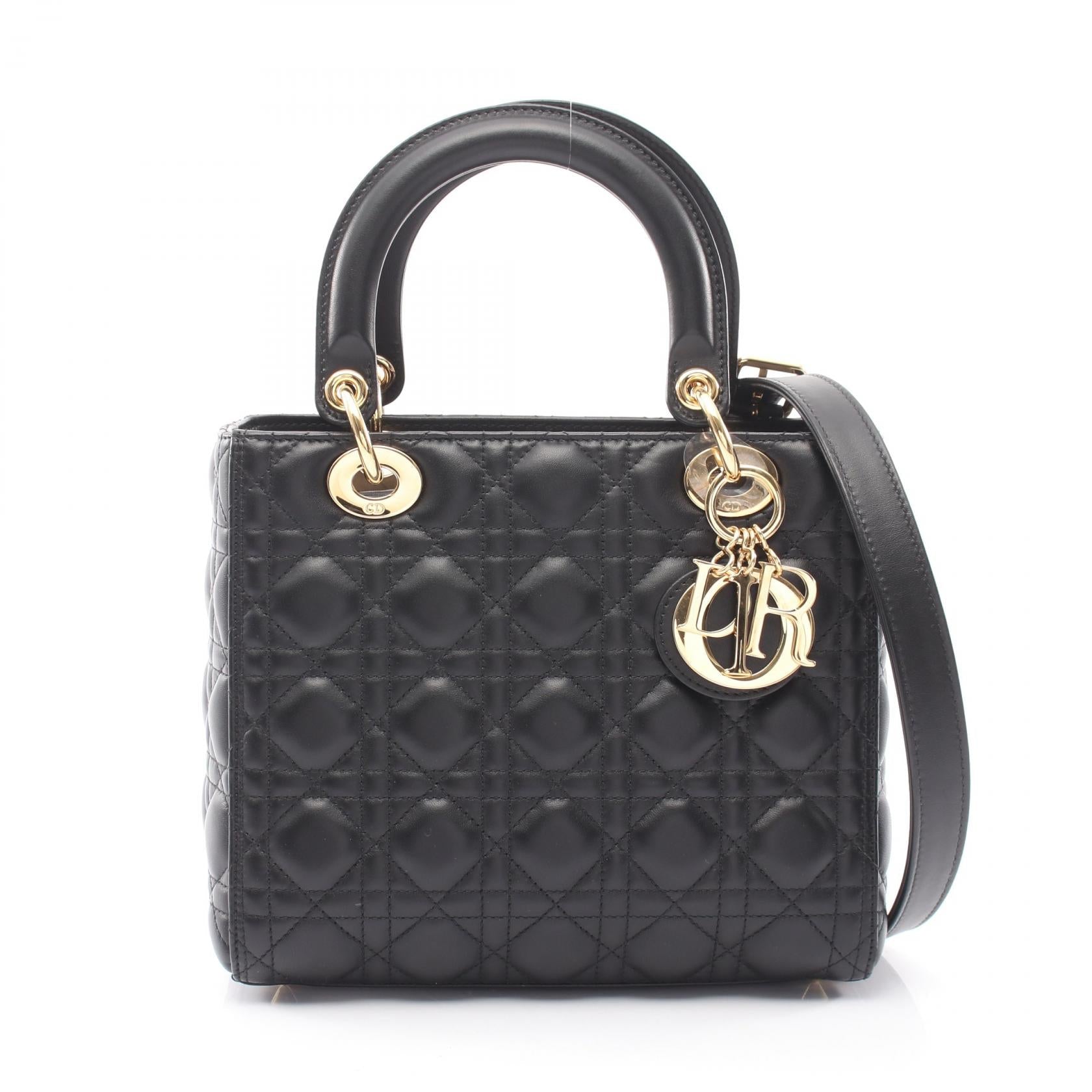 ディオール LADY DIOR ラムスキン 2WAYバッグ