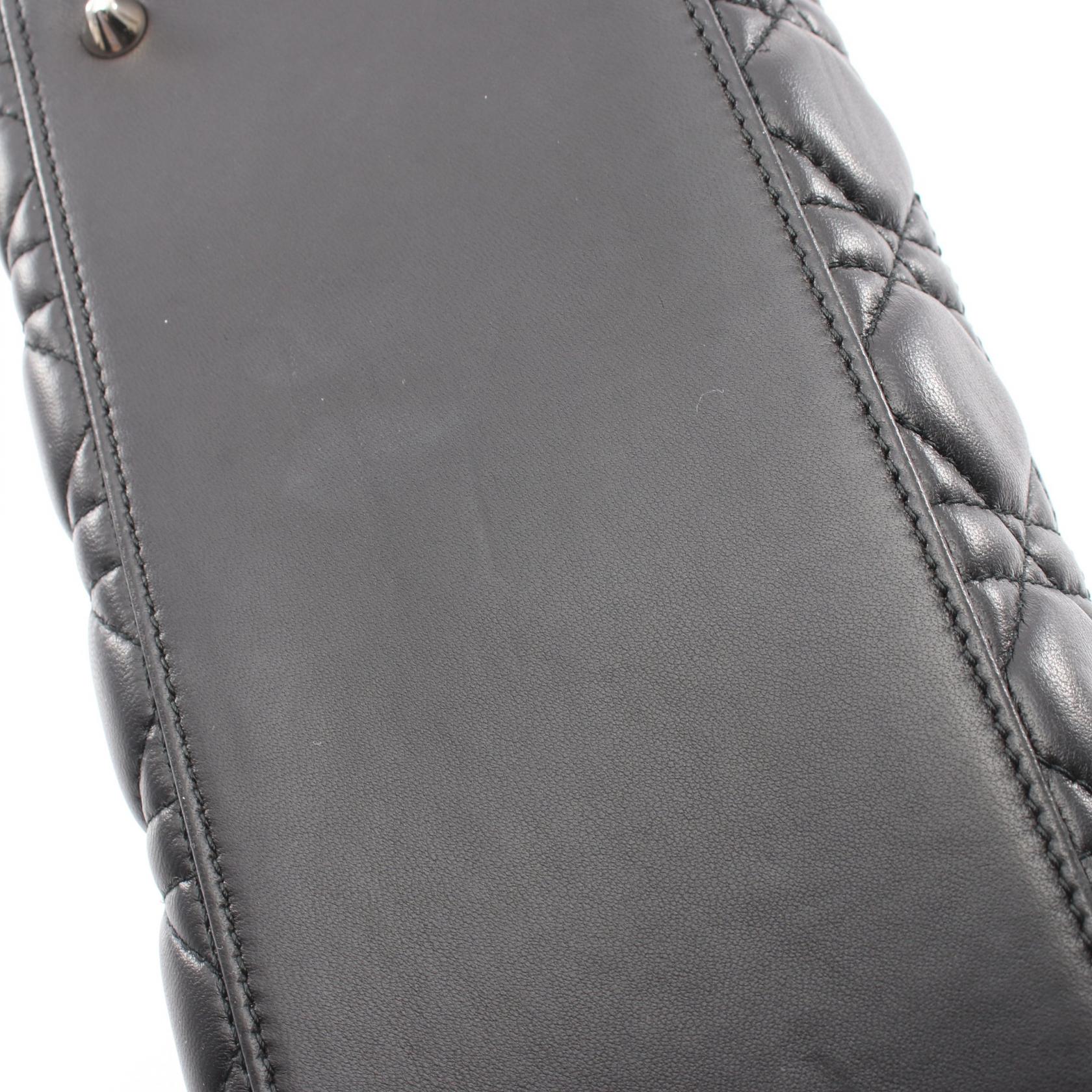 ディオール LADY DIOR レザー2wayハンドバッグ