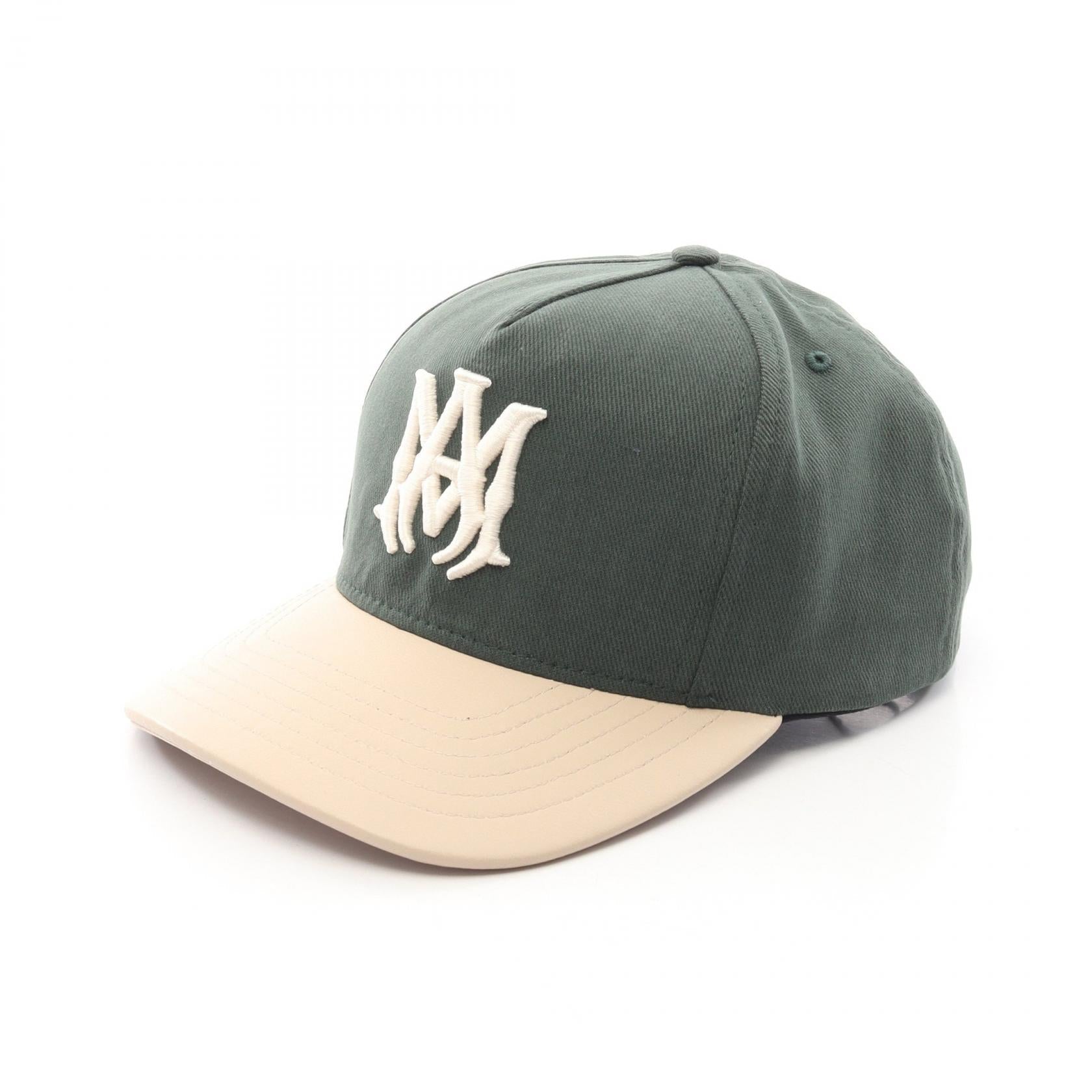アミリ TWO TONE HAT レザー コットン帽子