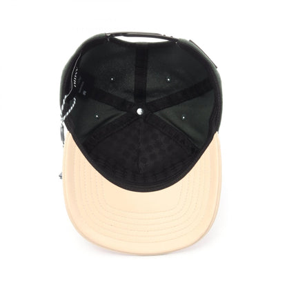アミリ TWO TONE HAT レザー コットン帽子