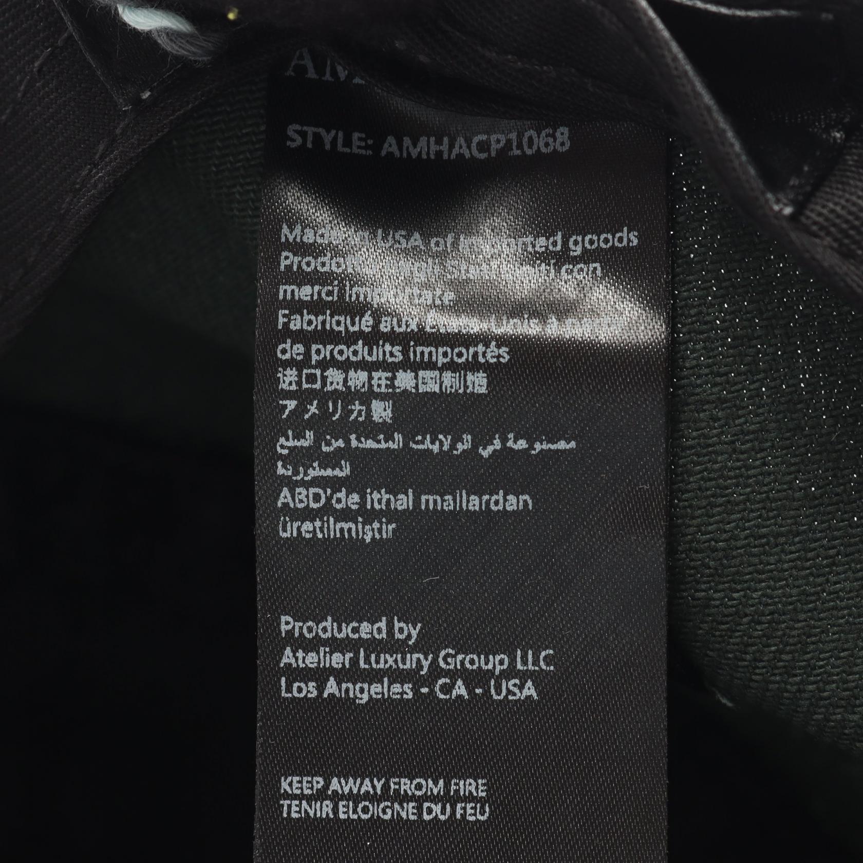アミリ TWO TONE HAT レザ―コットン帽子