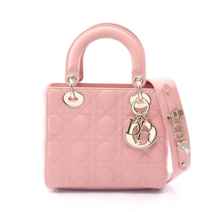 ディオール LADY DIOR MY ABCDIOR レザーハンドバッグ