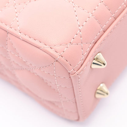 ディオール LADY DIOR MY ABCDIOR レザーハンドバッグ