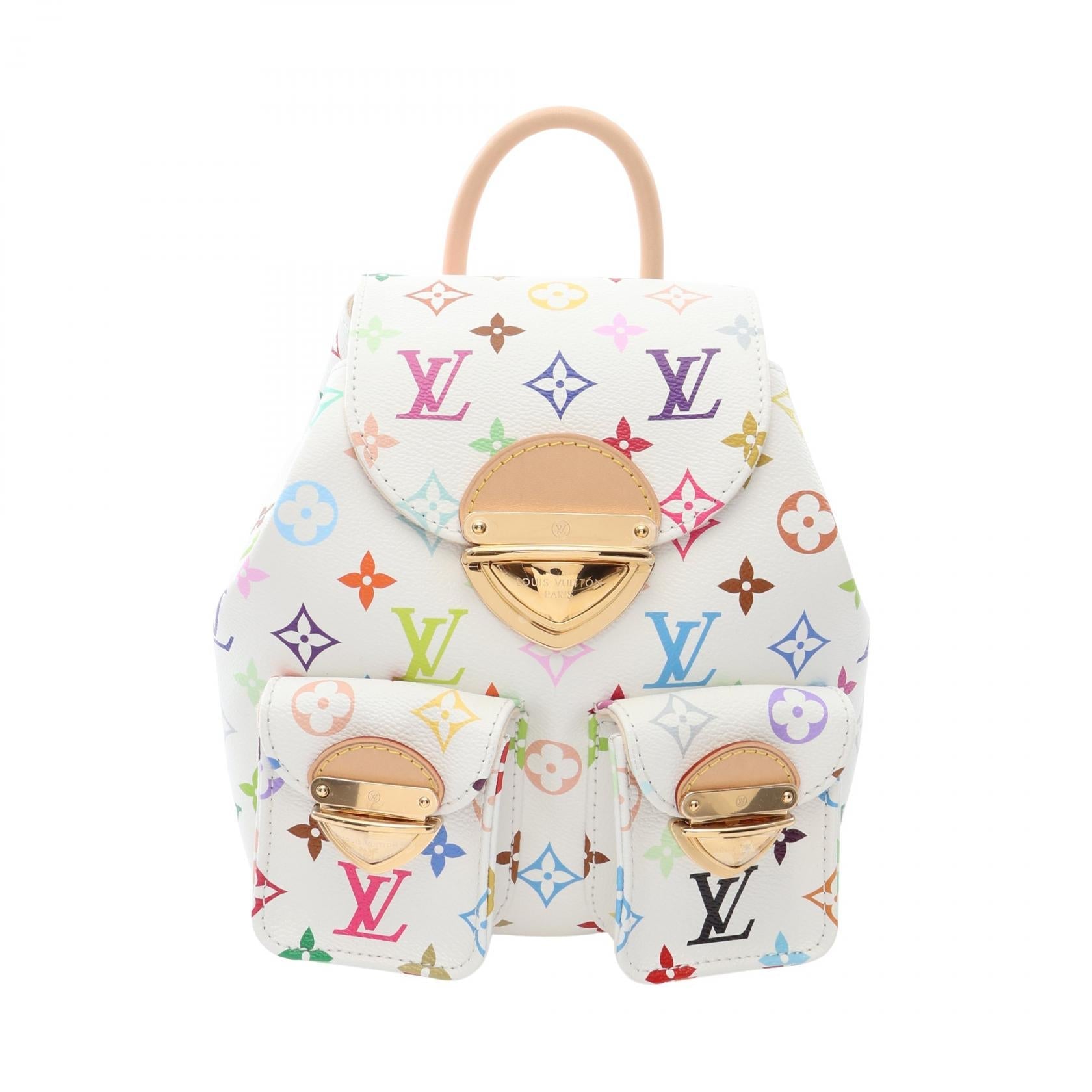 ルイヴィトン LV × TM ヴェニス モノグラムマルチカラー コーティングキャンバス バックパック