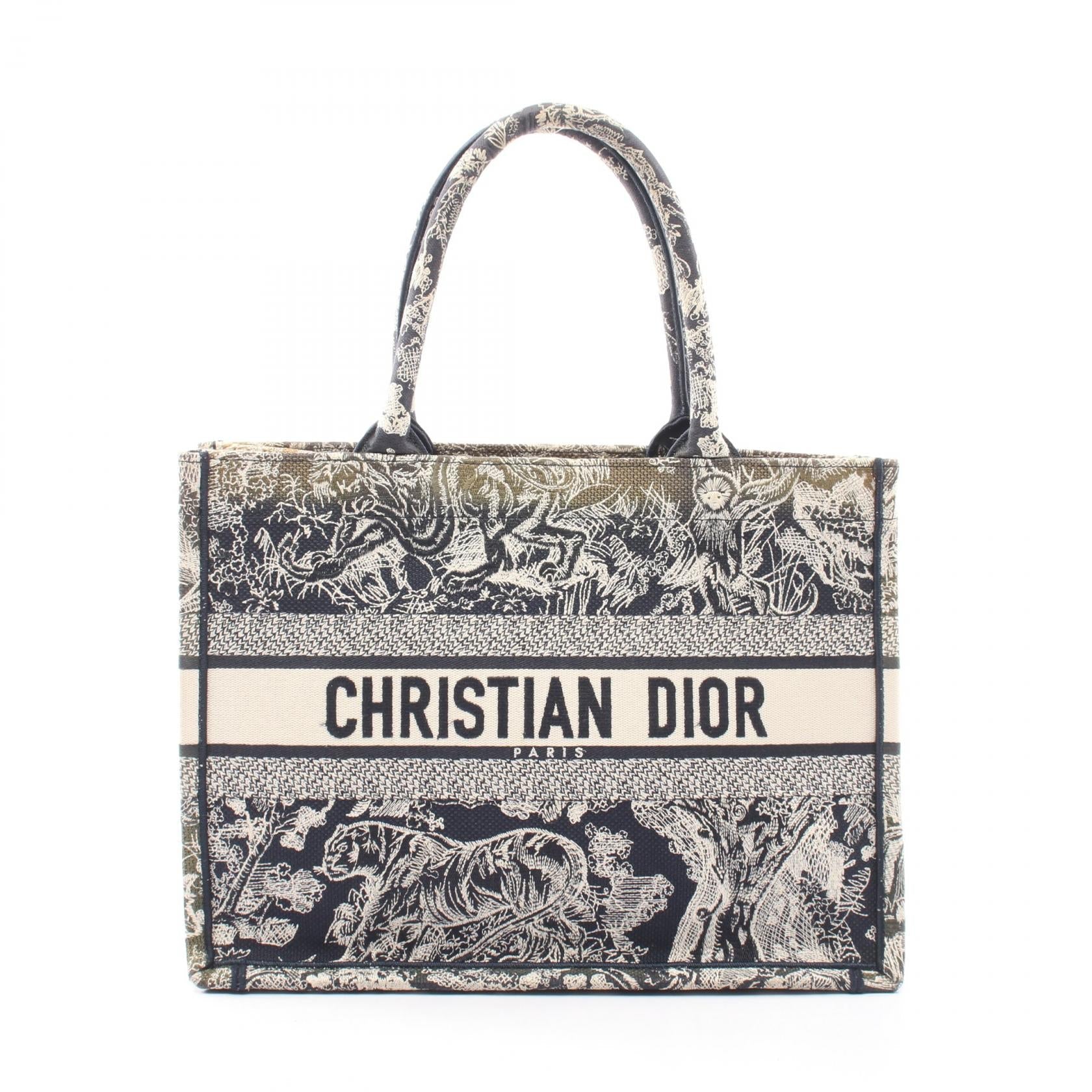 クリスチャンディオール BOOK TOTE トワルドゥジュイ キャンバストートバッグ