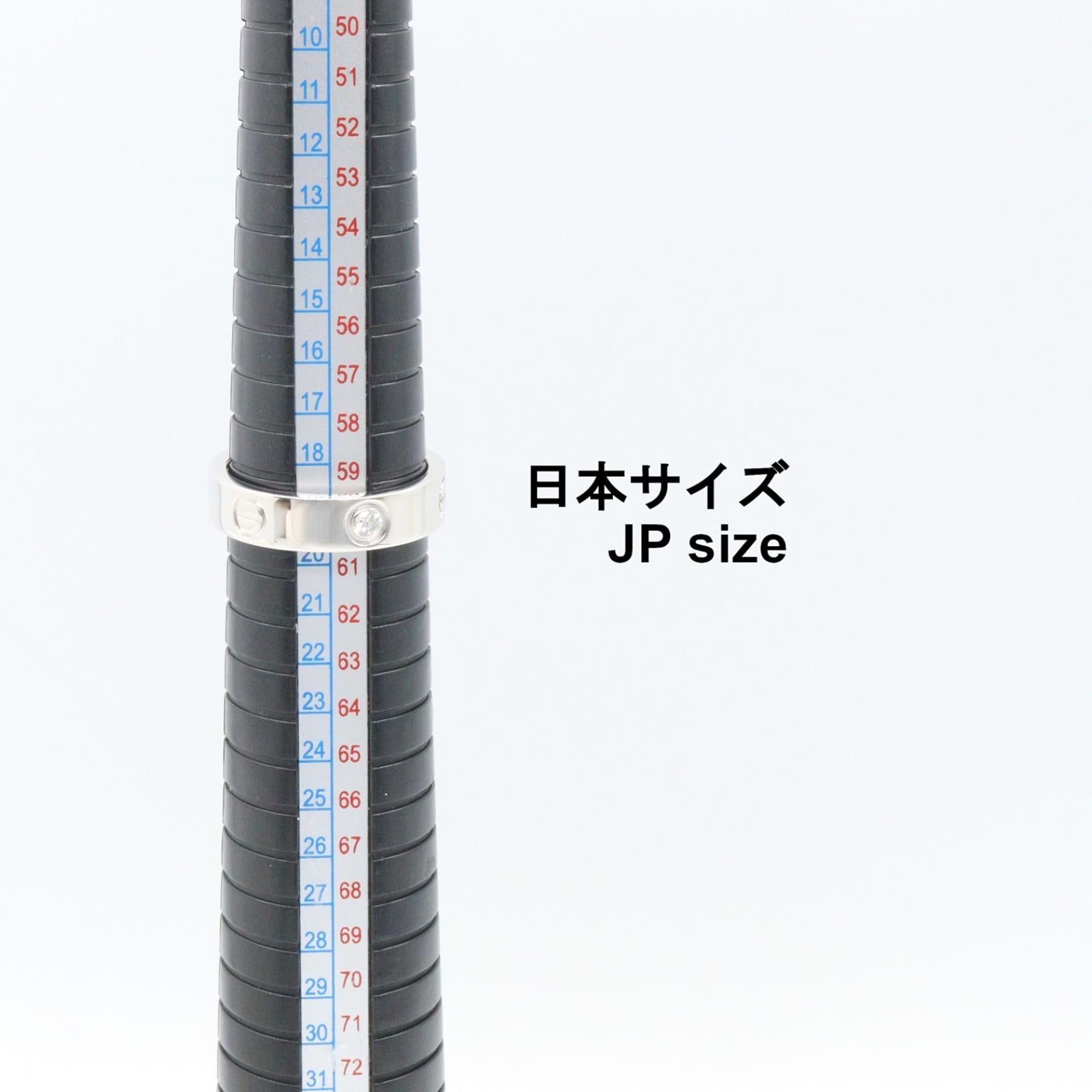 カルティエ ラブ K18WG ダイヤモンド リング 19号