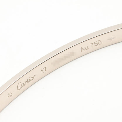 カルティエ ラブブレス K18ホワイトゴールド ブレスレット 17号